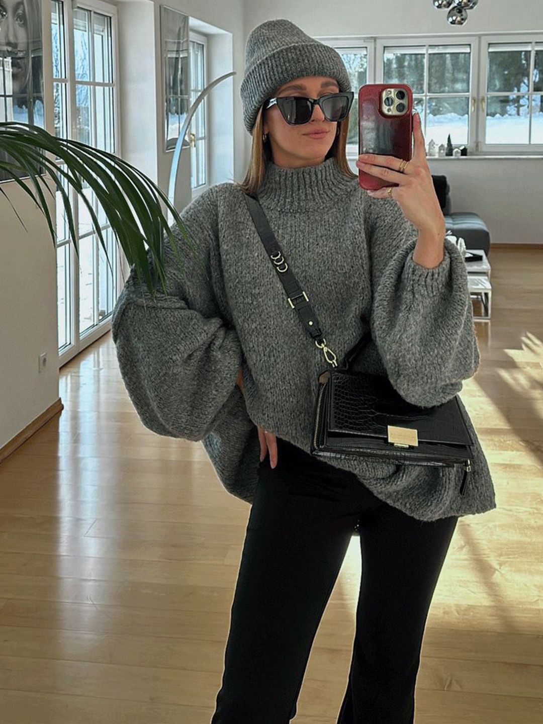 semua tentang anda wanita pullover tinggi leher tinggi