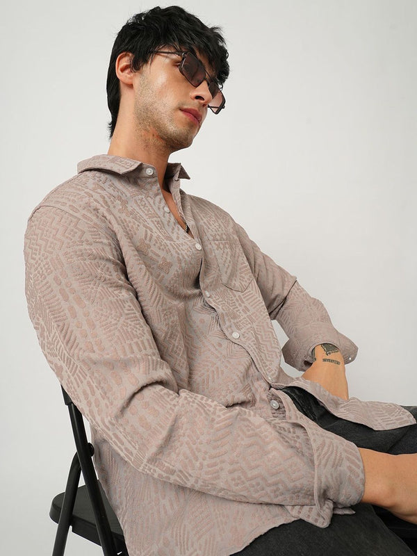 Vastrado Men Classic Spread kolar bertekstur baju kasual