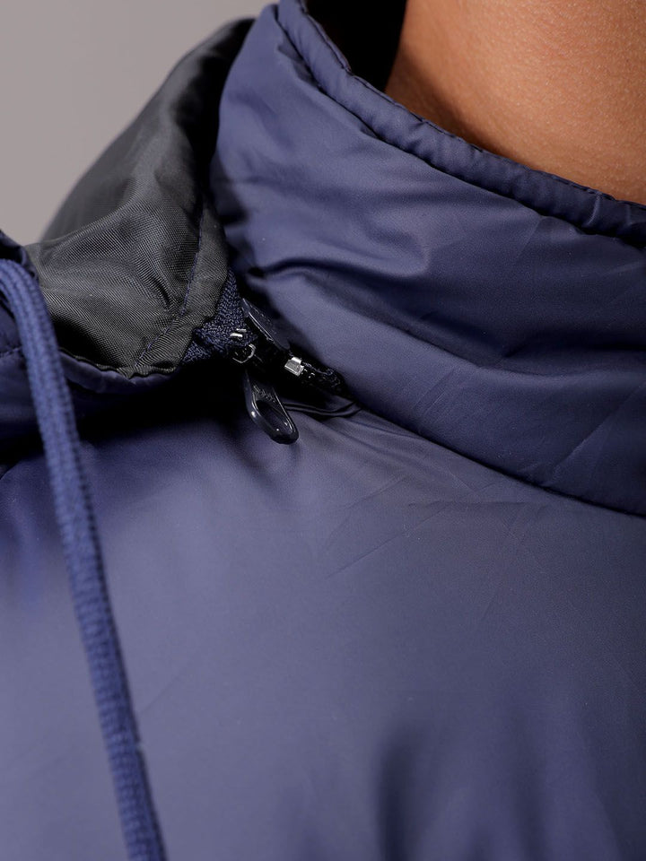 The Indian Garage Co Men Hooded Camouflage Printed Casual Quilted Jacket