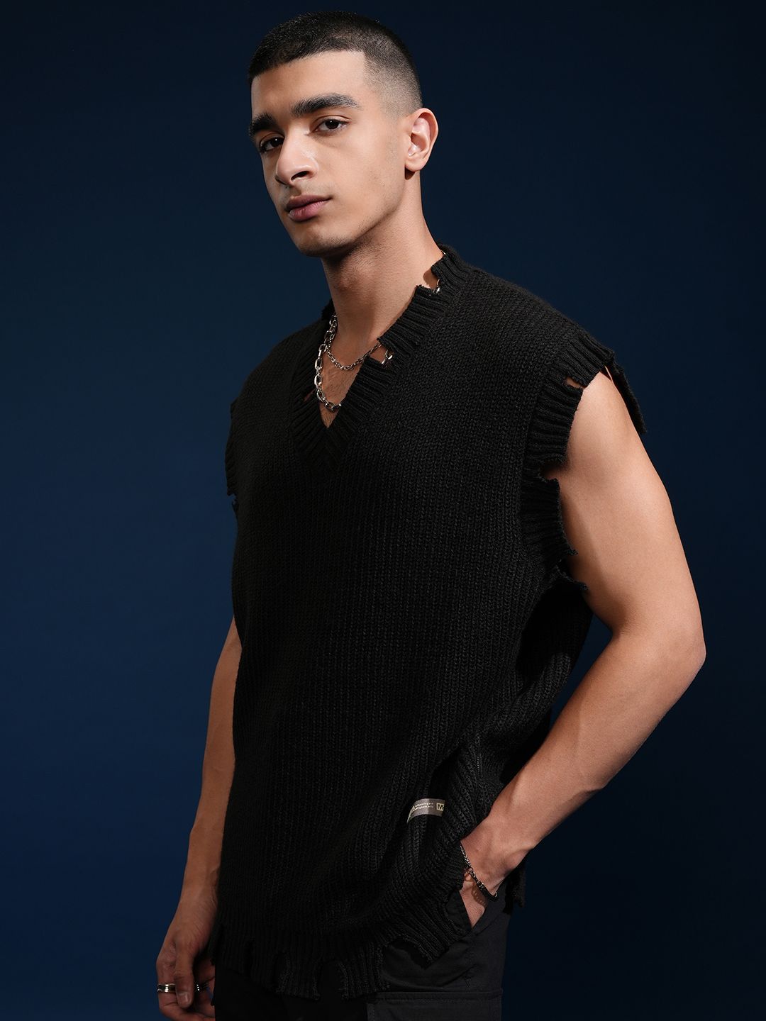 HIGHLANDER Men Sleeveless V-Neck Sweater Vest