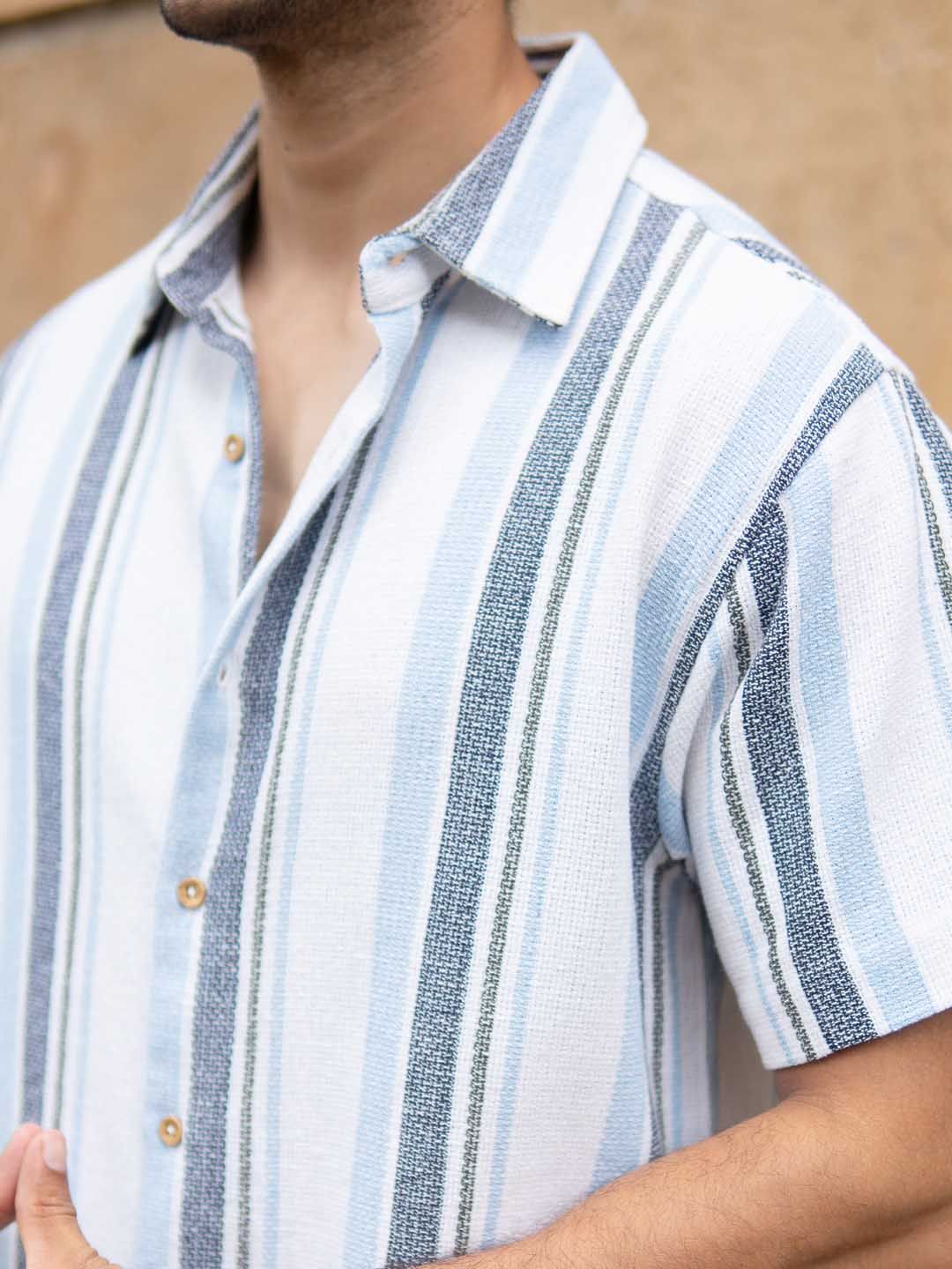 Powerlook Men Striped Casual Shirt