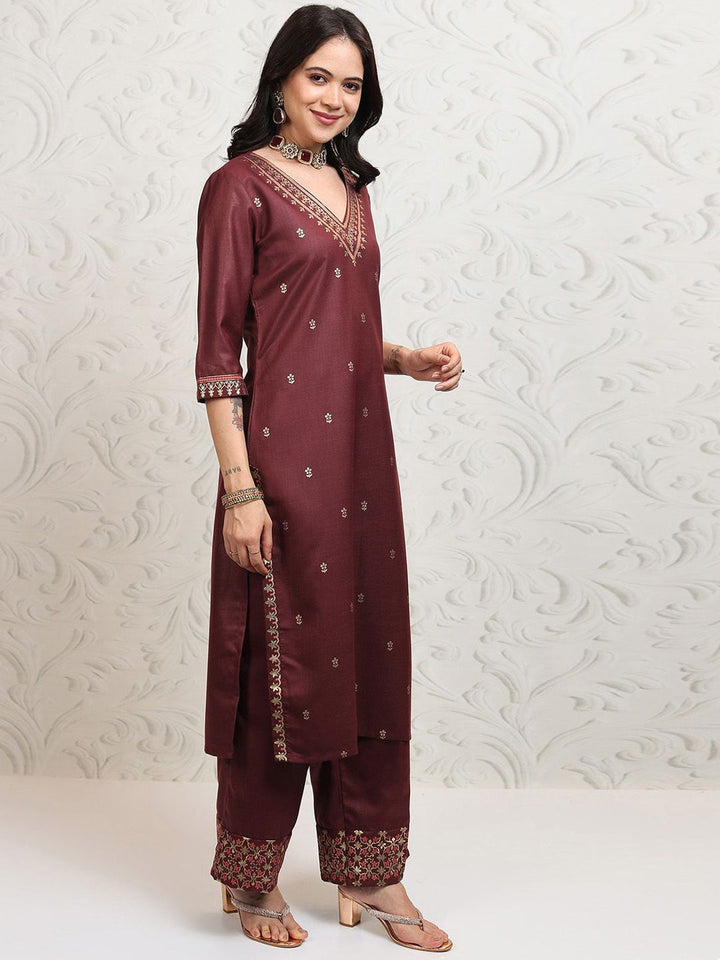 Vishudh Women Ethnic Motifs Printed Regular Kurta with Palazzos & With Dupatta