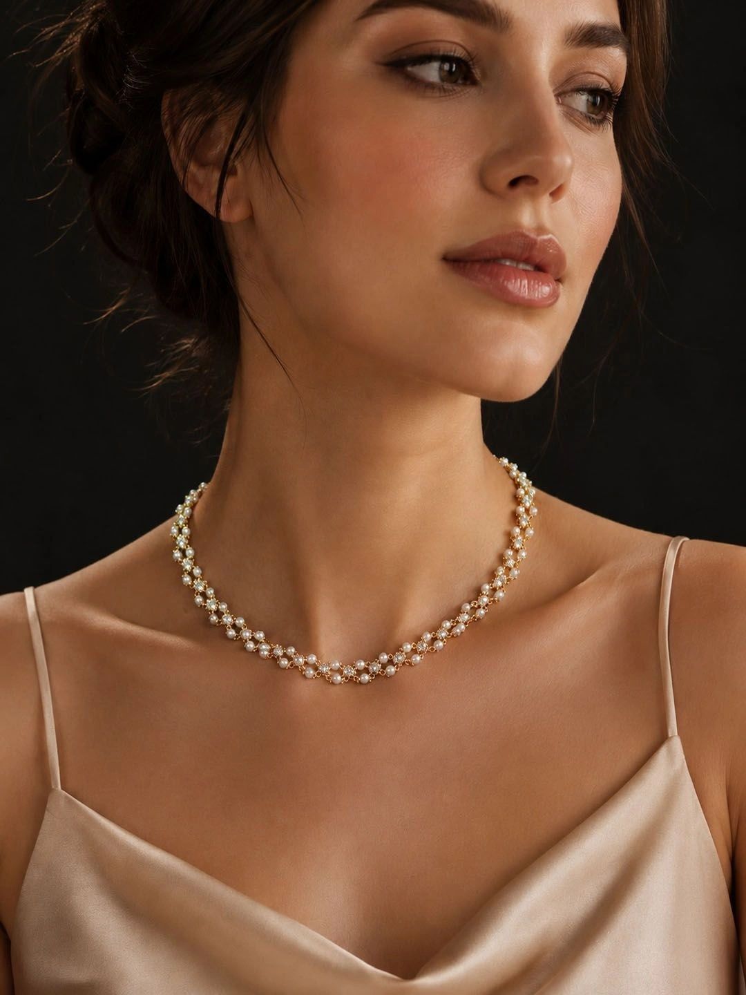 VOGUE PANASH Kalung Berlapis Emas Berlapis Emas