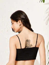 Berrylush Women  Shoulder Straps Cotton Crop Top