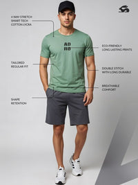 ADRO Men Regular Fit Printed T-shirt