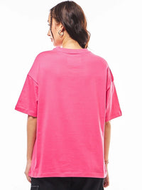 Bewakoof Official Disney Merchandise Women's Crazy Cat Lady Pure Cotton Oversized T-shirt