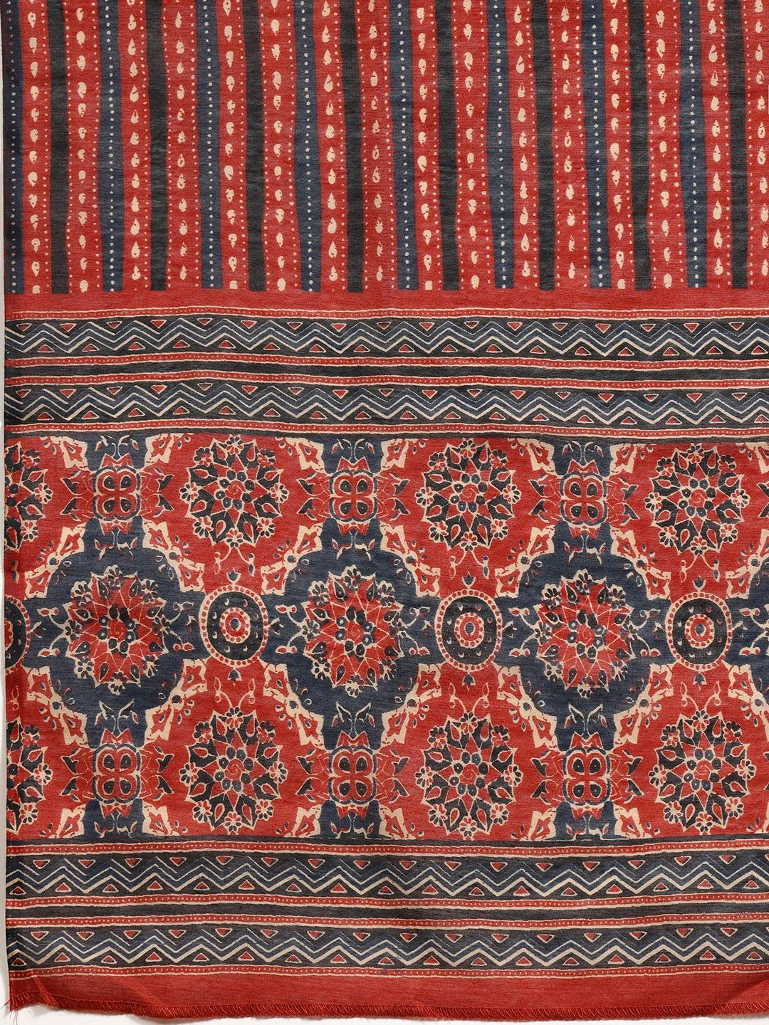 KALINI Ethnic Motifs Printed Anarkali Kurta With Trousers & Dupatta