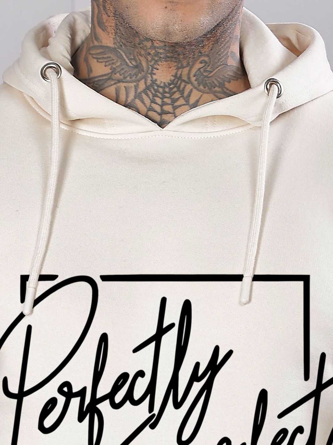 ADRO Men Cotton Printed Hooded Pullover Sweatshirt
