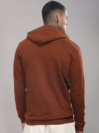 ADRO Lelaki Graphic Printed Hod Cotton Pullover Sweatshirt