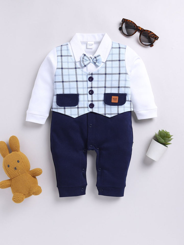 Moms Love Infant Boys Pure Cotton Party Romper