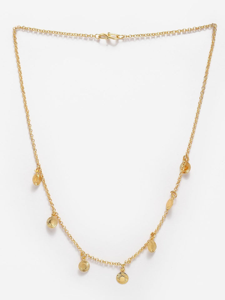 Anouk Set Of 3 Gold-Plated Charm Minimal Chain