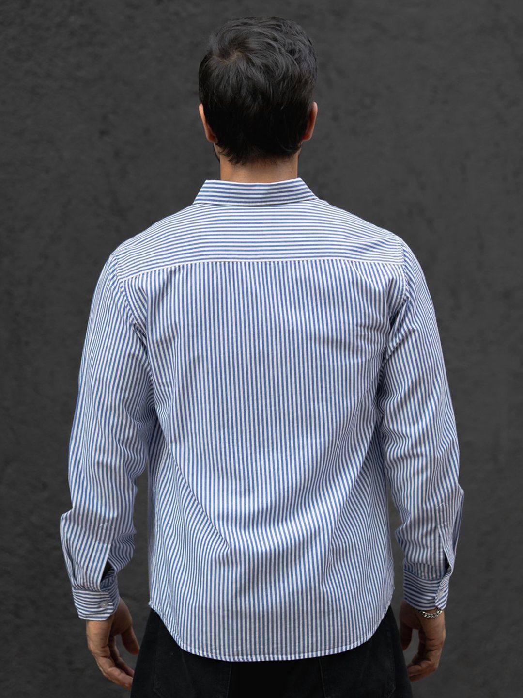 Powerlook Men Opaque Striped Casual Shirt