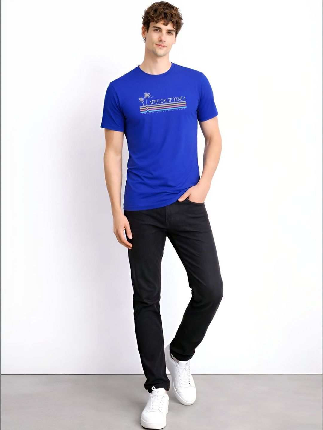 ADRO Men Typography Printed T-shirt