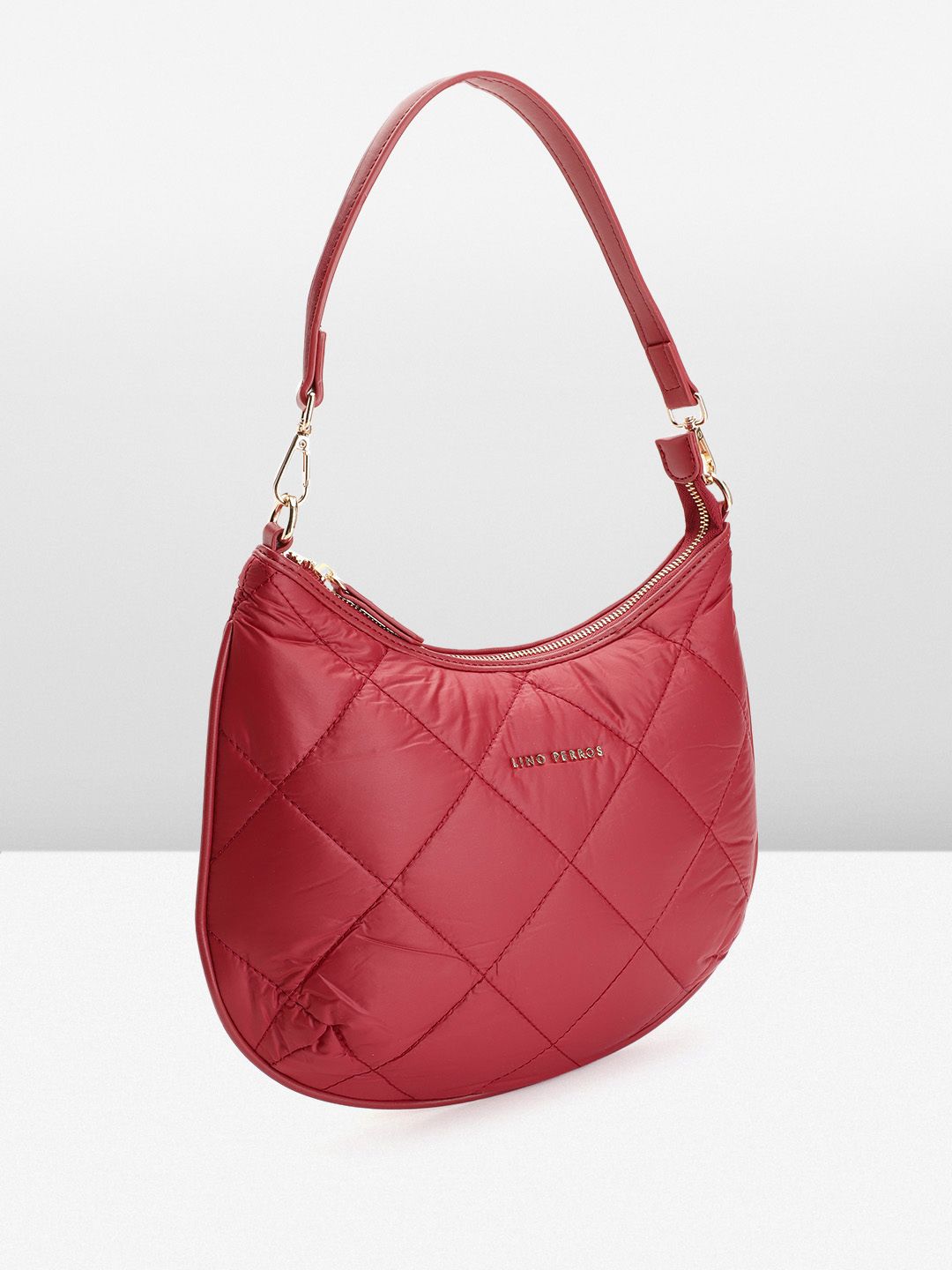 Lino Perros Baguette Shoulder Bag with Quilted Detail