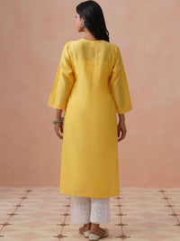 Rumah Wanita Chikankari Kurta Chikankari Sulaman Bunga