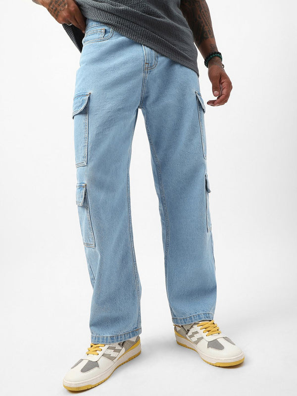 Bewakoof Men Straight Fit Mildly Distressed Jeans