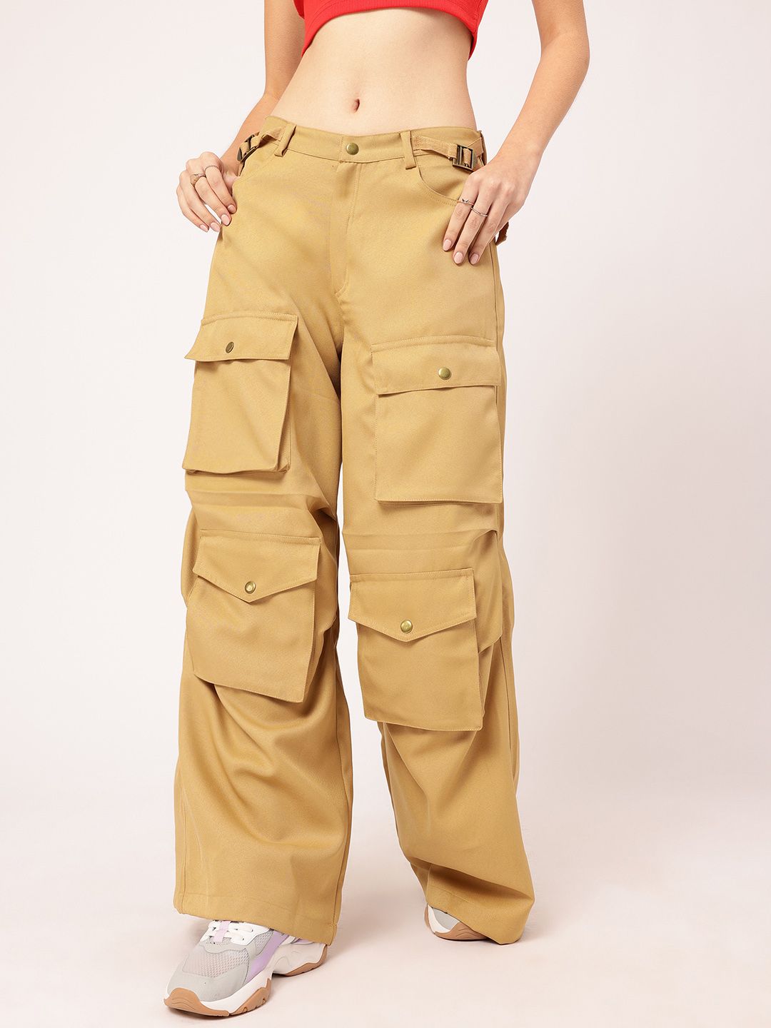 DressBerry Women Fae Fashion Relaxed Cargo