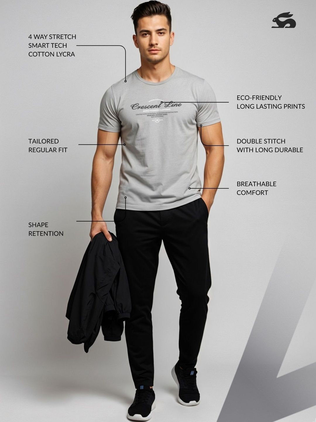 ADRO Men Typography Printed T-shirt