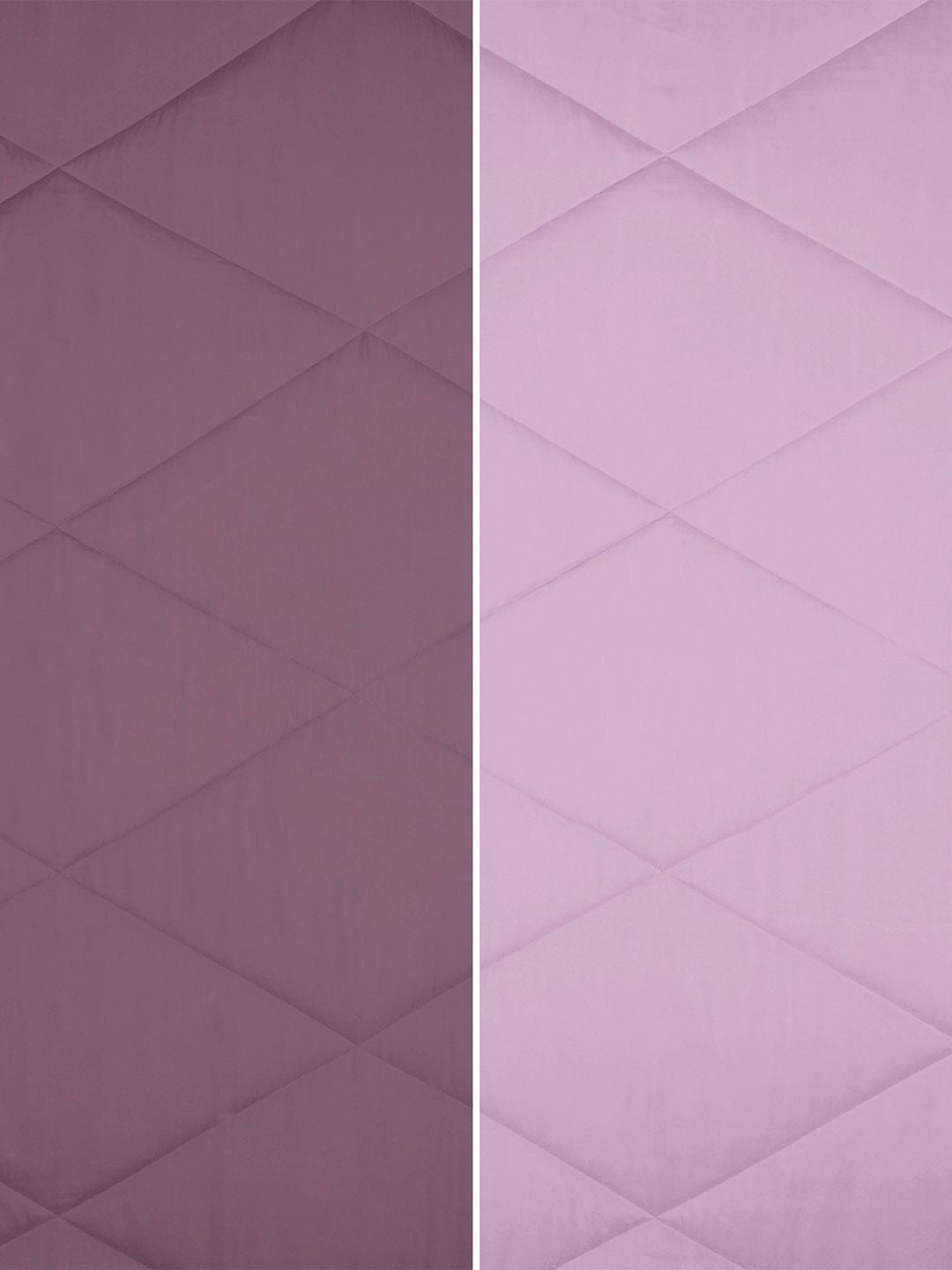 Story@home Purple & Pink Solid Reversible 240 GSM Heavy Winter Double Bed Comforter