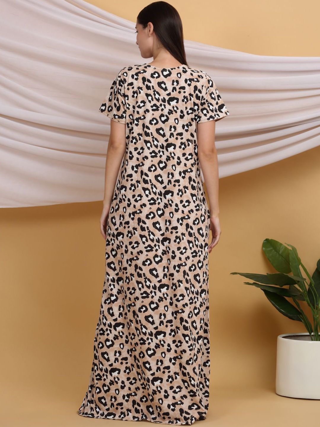 Sweet Dreams Printed Pure Cotton Maxi Nightdress