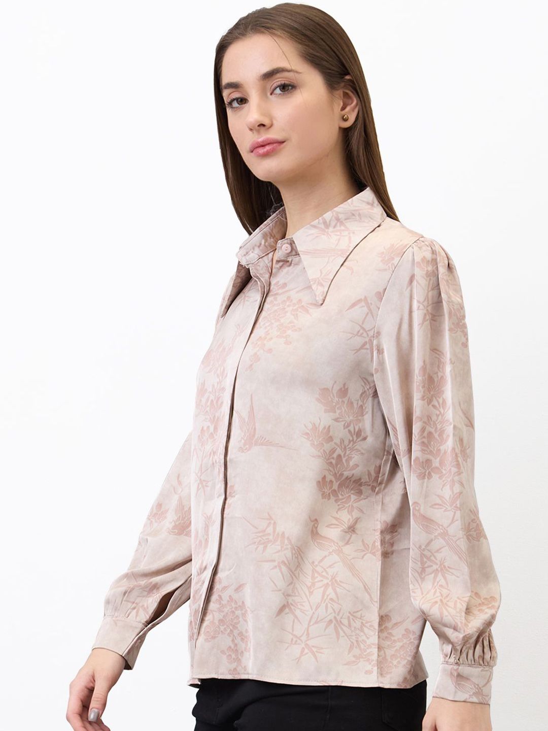 SPYKAR Women Spread Collar Floral Printed Casual Shirt