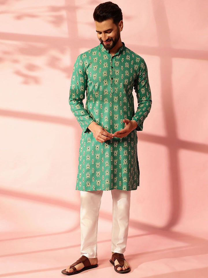 Anouk Men Paisley Printed Regular Kurta with Pyjamas