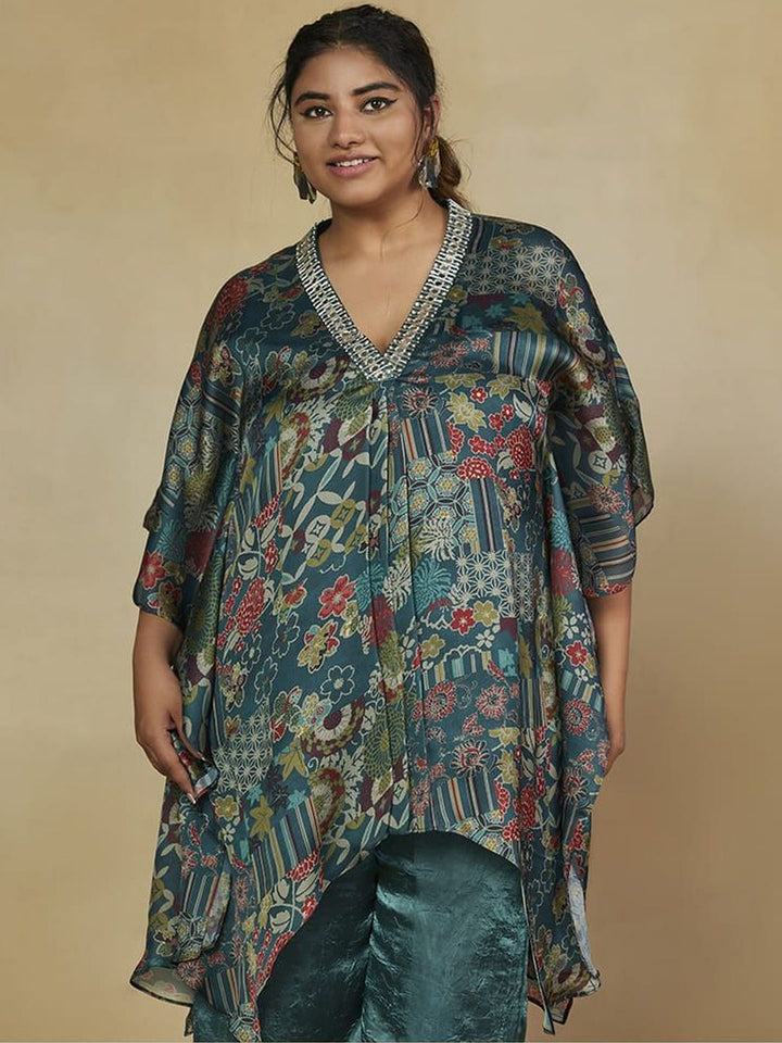 Mamicha Printed V-Neck Kurta Set