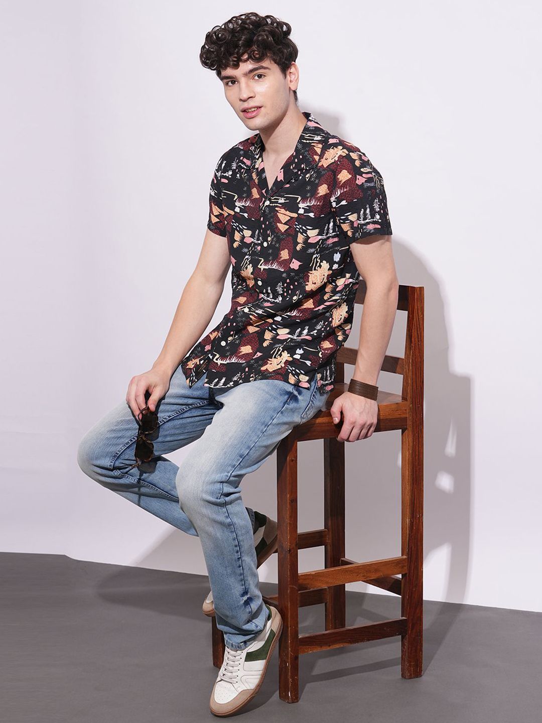 Being Human Men Classic Opaque Printed Casual Shirt