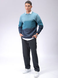 The Indian Garage Co Men Long Sleeves Colourblocked Pullover