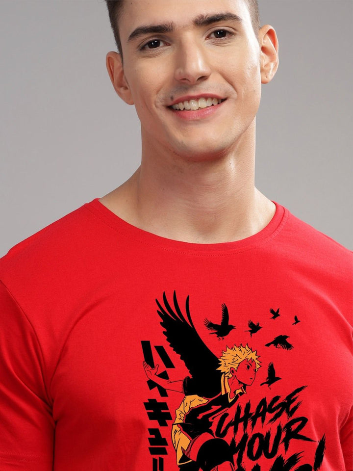 ADRO Men Typography Printed Applique T-shirt