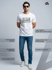 ADRO Men White Tshirts