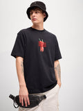 THE BEAR HOUSE Men Graphic Printed Round Neck Cotton Oversized T-shirt