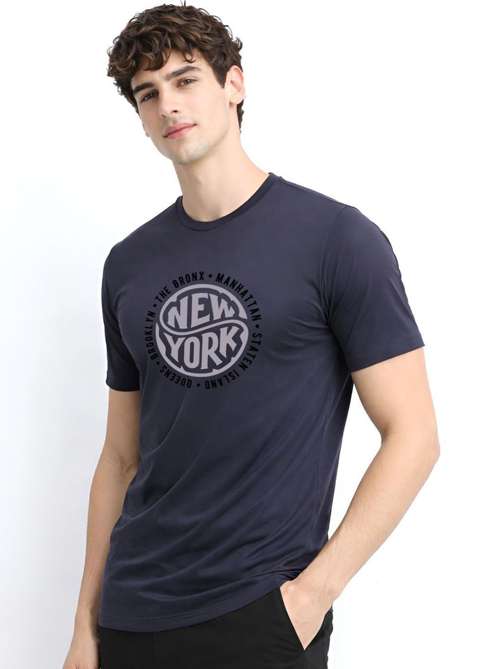 ADRO Men Typography Printed T-shirt