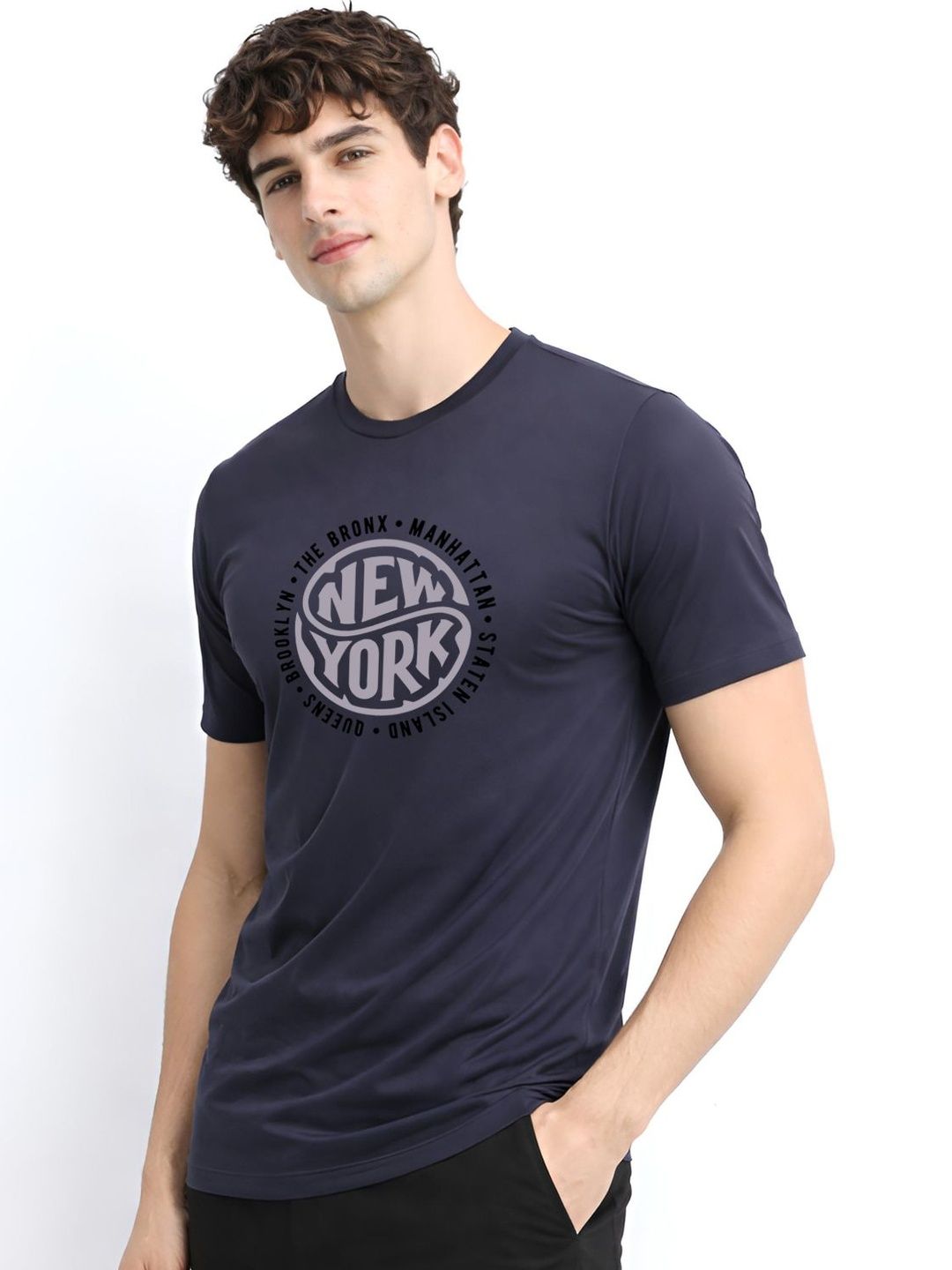 ADRO Men Typography Printed T-shirt