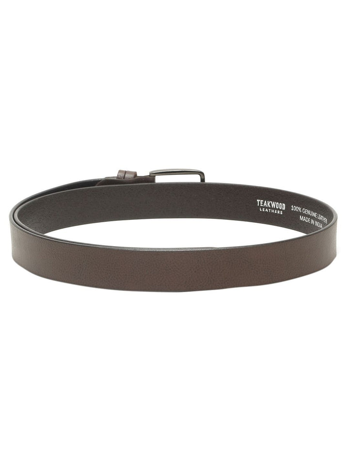 Teakwood Leathers Men Textured Leather Formal Belt
