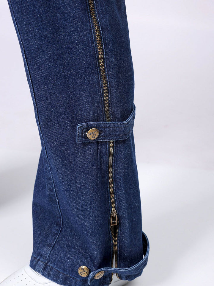 The Indian Garage Co Men Bootcut Loose Fit Convertible Jeans