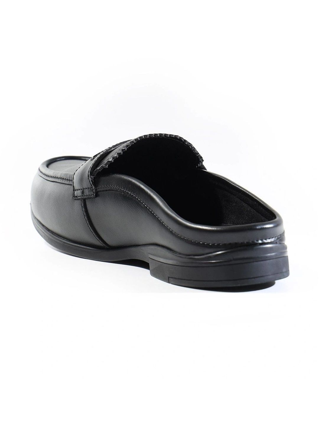 MONKSTORY Atelier 1930 Penny Loafer Mules - Midnight Black