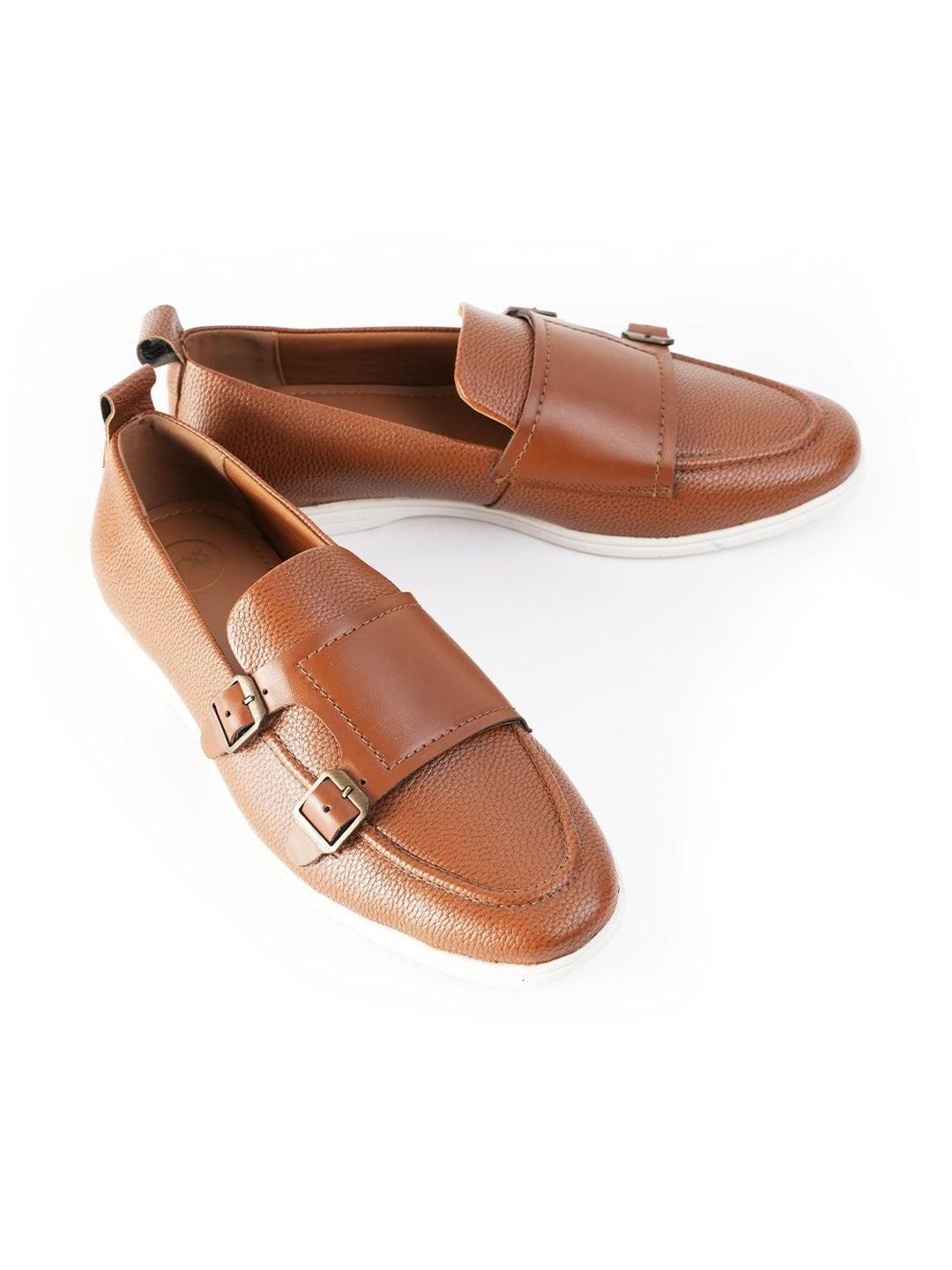 MONKSTORY Men Leather Monks