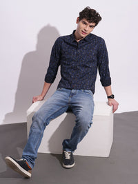 Being Human Men Classic Opaque Printed Casual Shirt