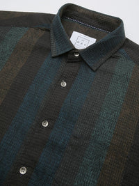 VASTRADO Men Classic Vertical Striped Slim Fit Casual Shirt