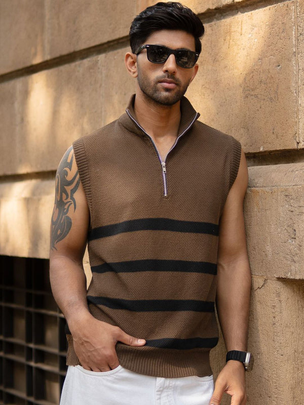 T-shirt kolar Powerlook Men Striped Polo