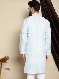 Kurta Kolar Mandarin Bercetak Motif Etnik Anouk