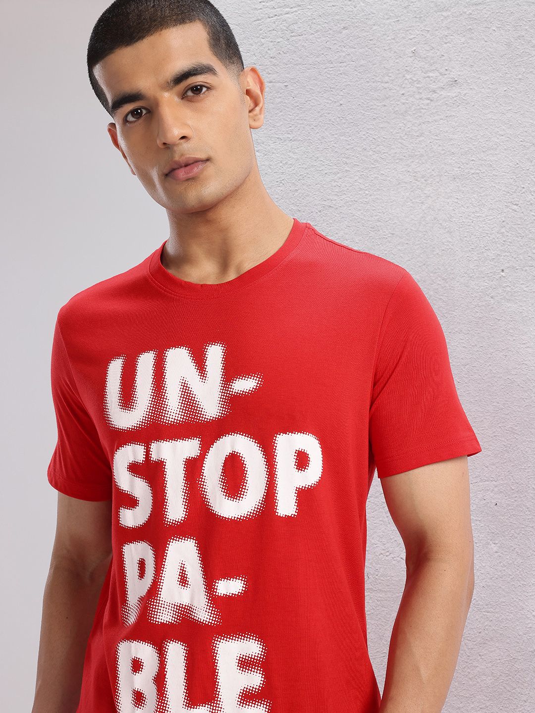 HRX by Hrithik Roshan Typography Print Training  T-shirt