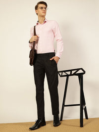 Thomas Scott Men Smart Cutaway Collar Micro Checked Cotton Formal Shirt