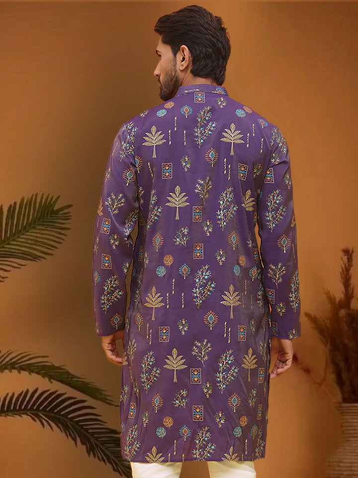 Jompers Floral Printed Straight Kurta