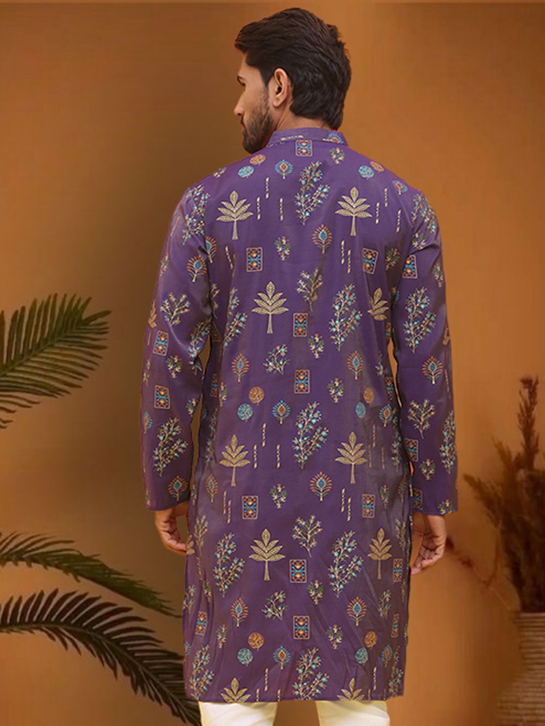 Jompers Floral Printed Straight Kurta
