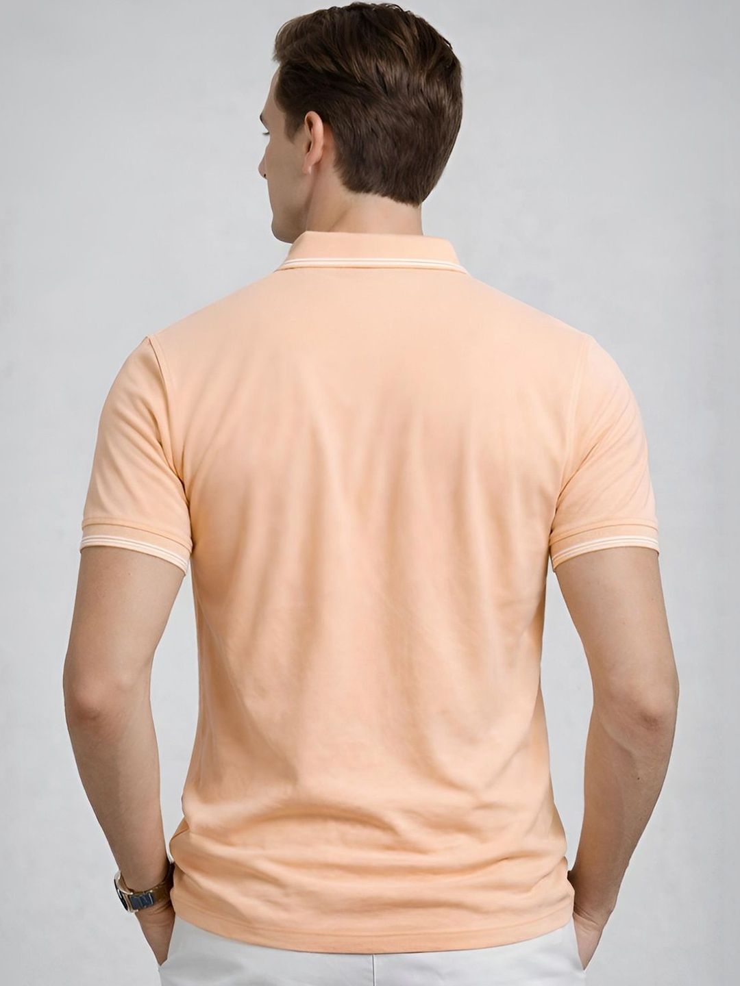 ADRO Men Polo Collar T-shirt
