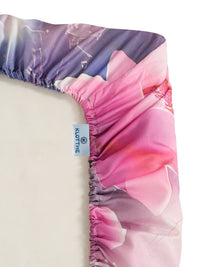 KLOTTHE Pink Animal Printed 400 TC King Superfine Bedsheets