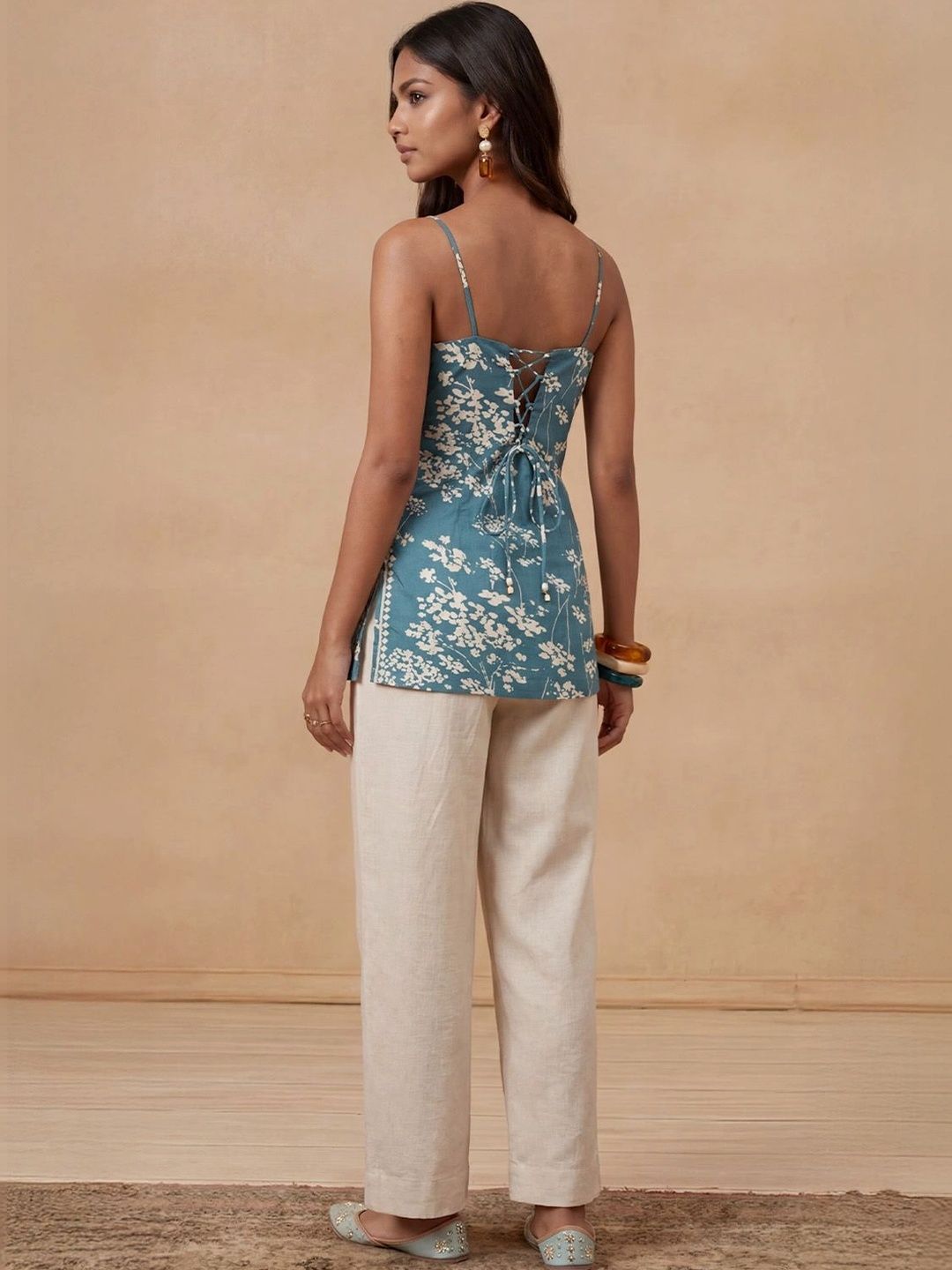 House of Chikankari Women Floral Printed Floral Kurta