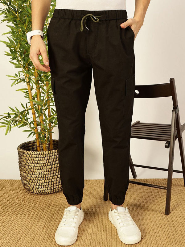 Thomas Scott Men Smart Slim Fit Cargos Trousers